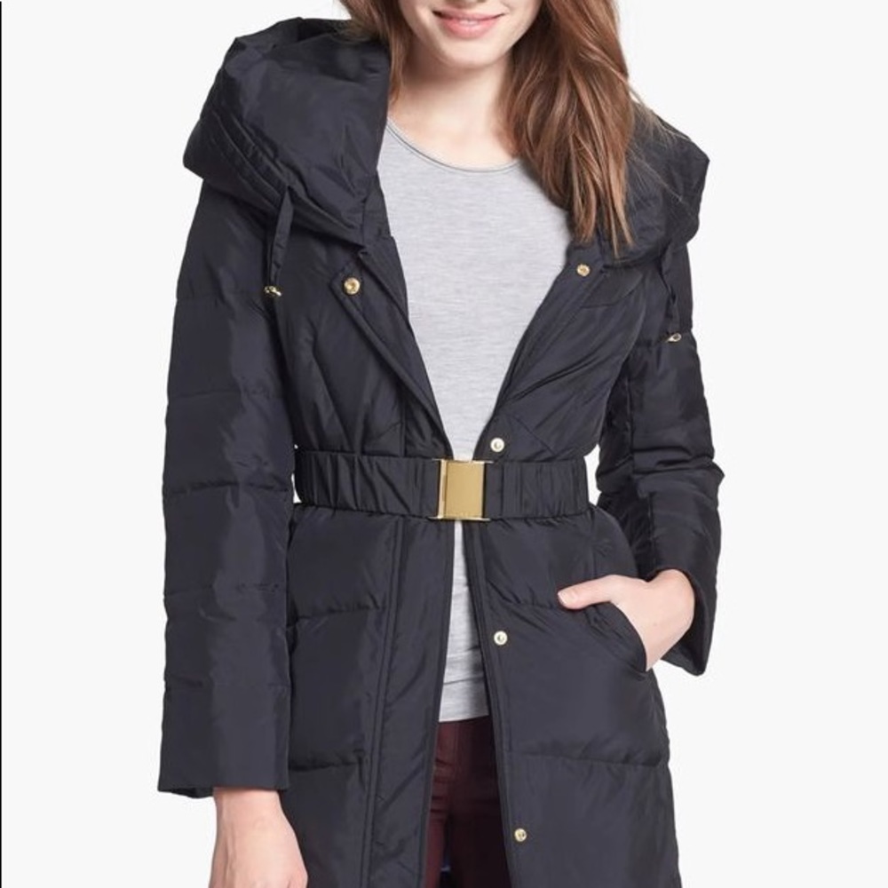 T Tahari Caroline Pillow Hood Down Puffer Jacket Size XS